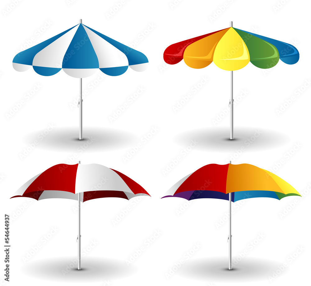 Beach umbrella set