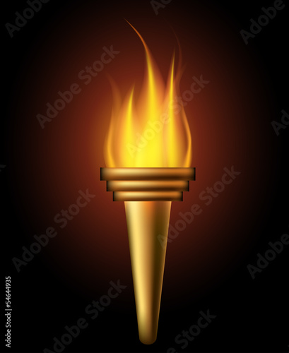 Burning torch