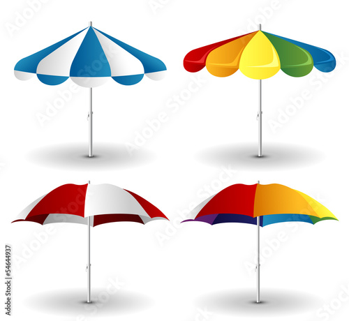 Beach umbrella set