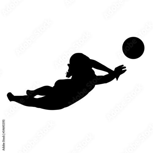 Volleyballerin Silhouette
