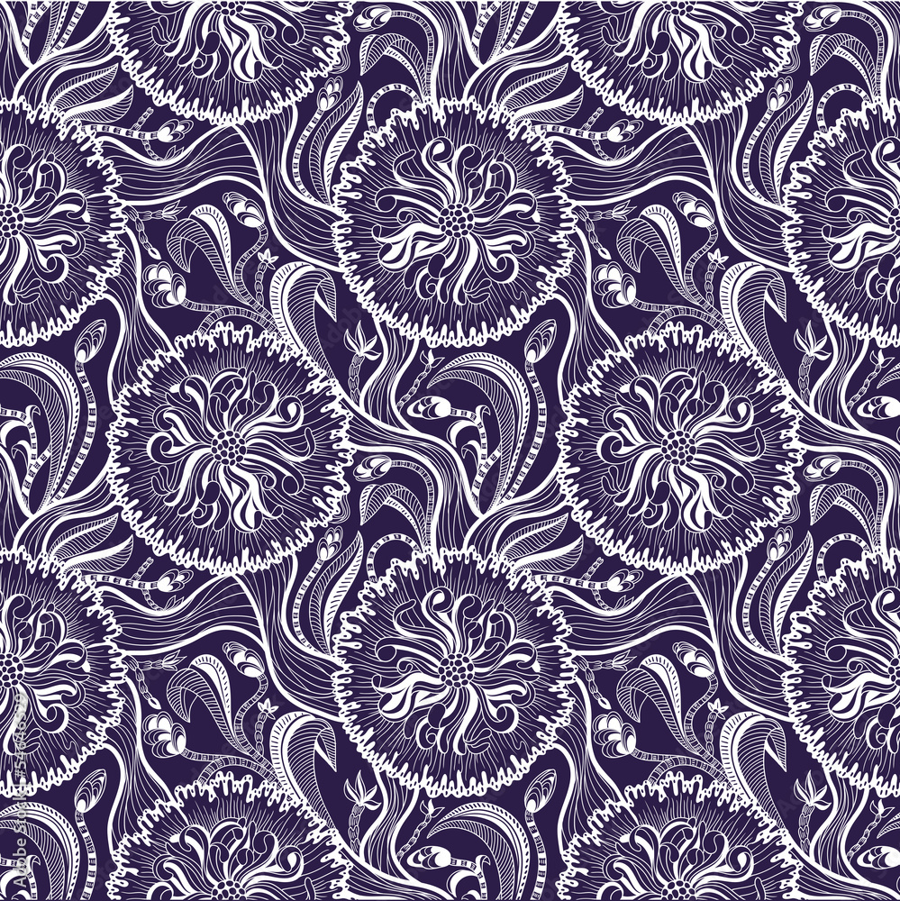 Fototapeta premium Seamless floral pattern