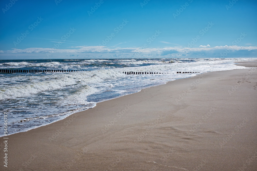 beach and blue sea