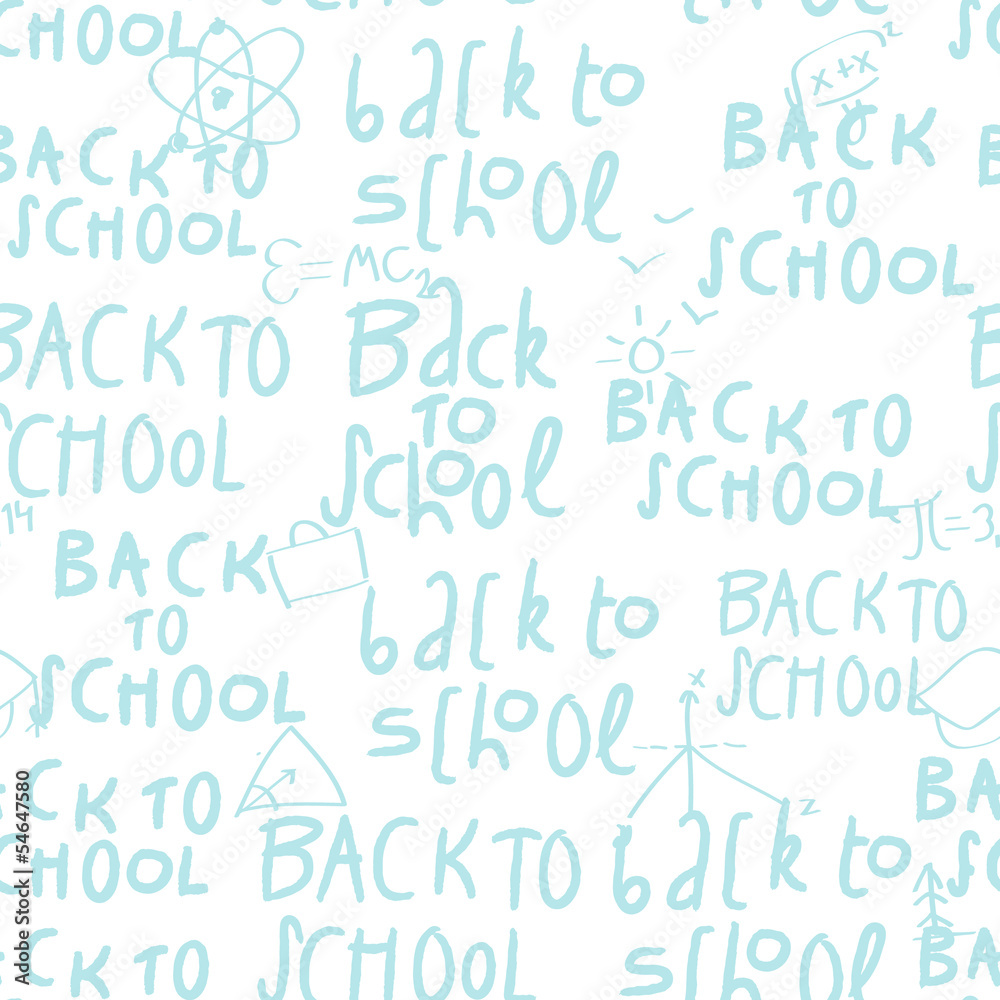Seamless back to school pattern, vector Eps10 illustration. Seamless back to school pattern, vector Eps10 illustration.