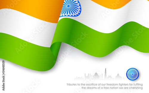 Indian Tricolor Flag photo