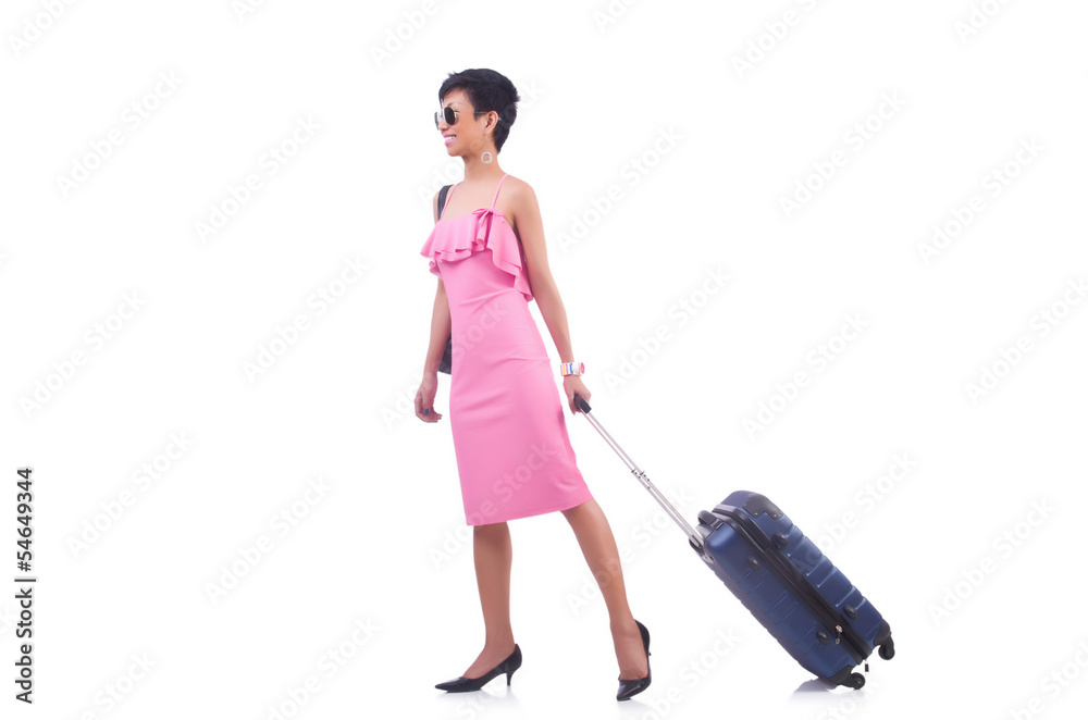 Young woman preparing for vacation Young woman preparing for vacation