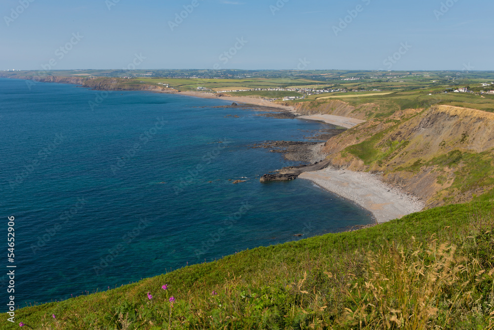 Coastal view North Cornwall including Widemouth Bay