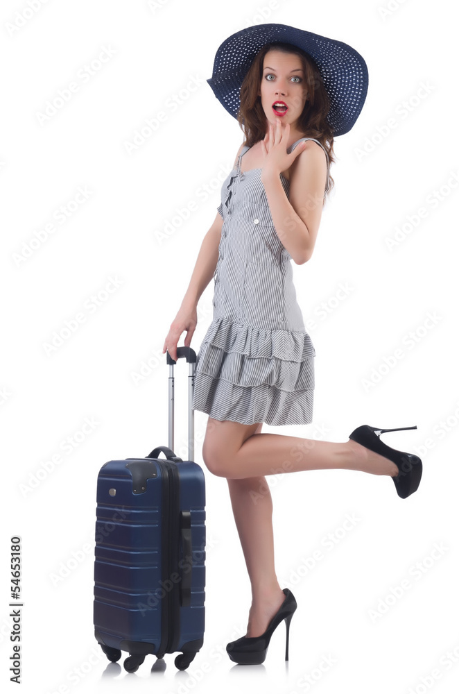 Young woman preparing for vacation Young woman preparing for vacation