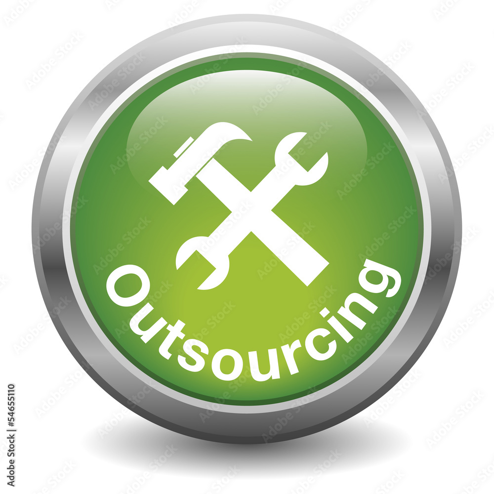 Outsourcing icon green Outsourcing icon green