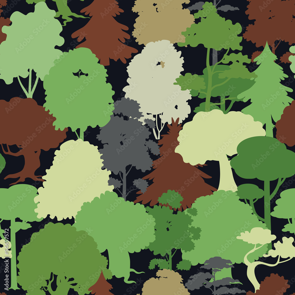 forest camouflage seamless pattern