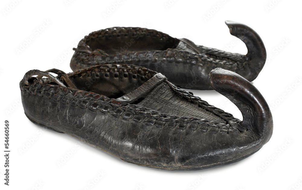 Opanci or opanak old traditional Serbian shoes Stock Photo | Adobe Stock
