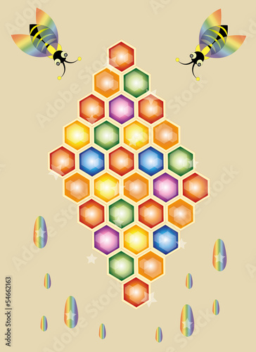 Magic bees and honey.
