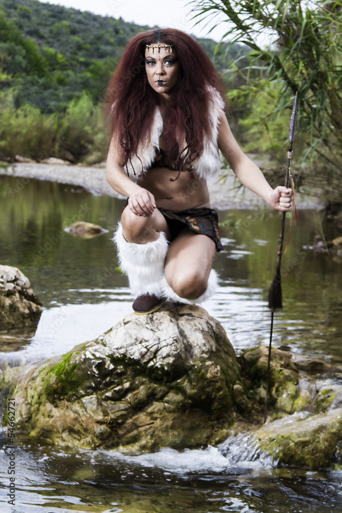 beautiful young strong hunter warrior woman beautiful young strong hunter warrior woman