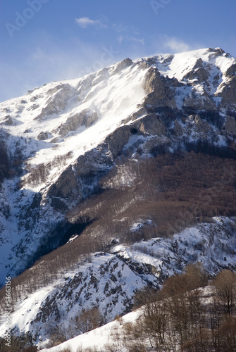 Ligurian mountains part of Italian Alps