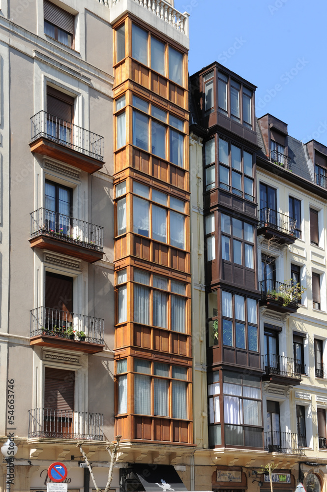 Obraz premium Bilbao Espagne façades