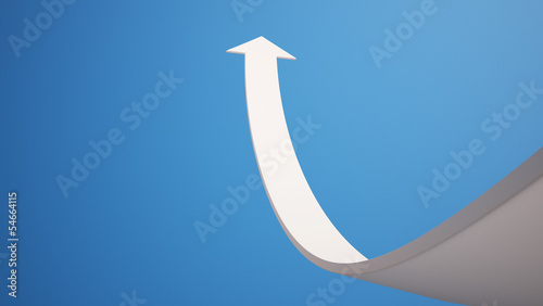 Arrow aspire to Sky with Clipping Path