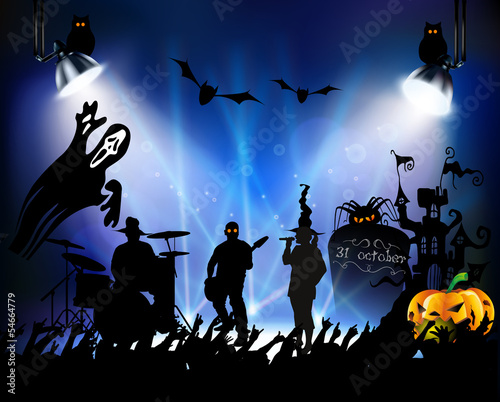 Рок концерт на halloween