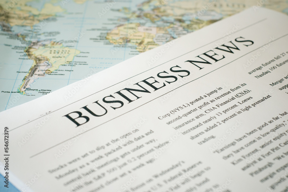 Obraz premium business news