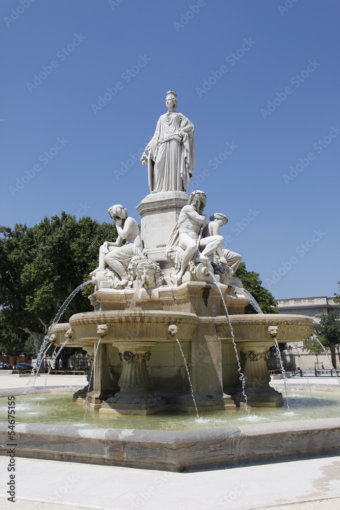 Obraz premium Fontaine Pradier à Nîmes