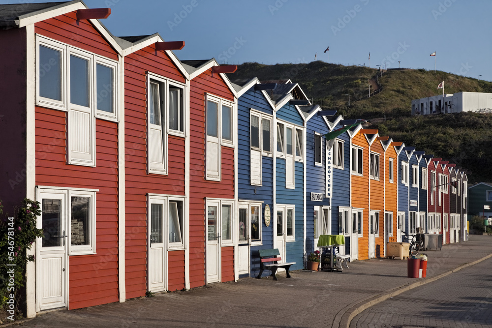 Helgoland historische Fischerhäuser