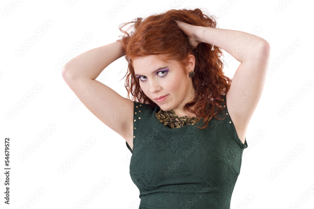 Fototapeta premium young woman with night fashion clothing