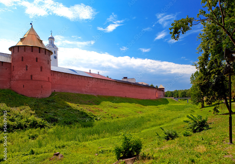 The Kremlin (Detinets-stronghold). Great Novgorod. Russia..