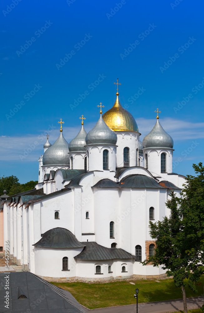  Saint Sophia cathedral in Kremlin, Great Novgorod, Russia