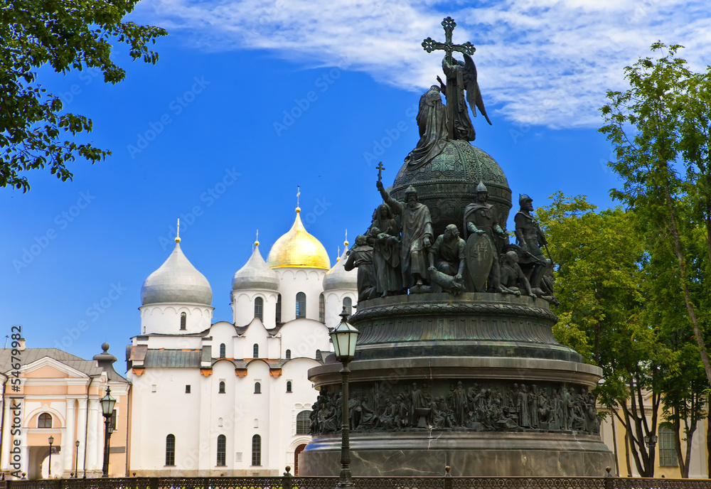 Great Novgorod.Monument Millennium of Russia