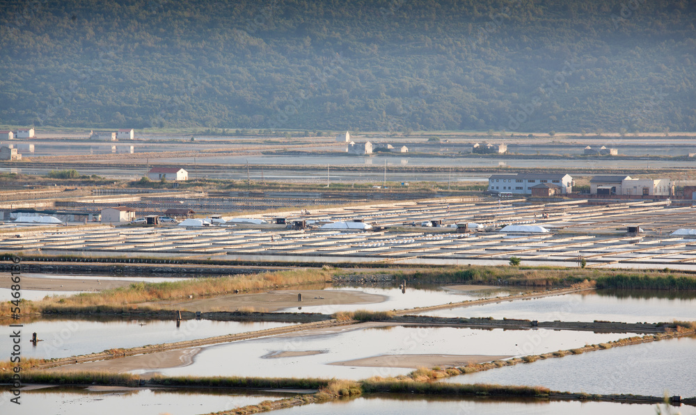 Salt evaporation ponds