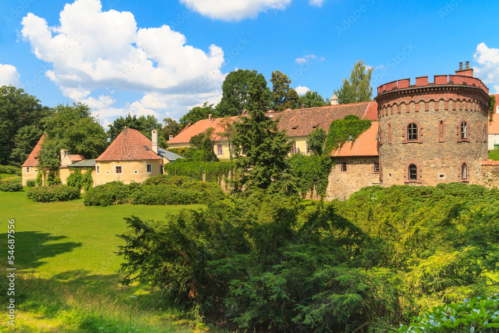 Old town fortification in Trebon (in German Wittingau), Czech Re
