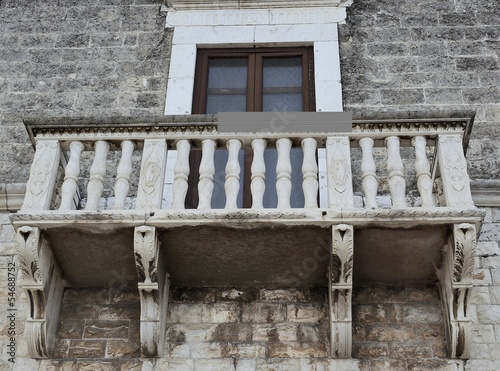 Historic balcony renaissance - Bisceglie - Apulia- Italy