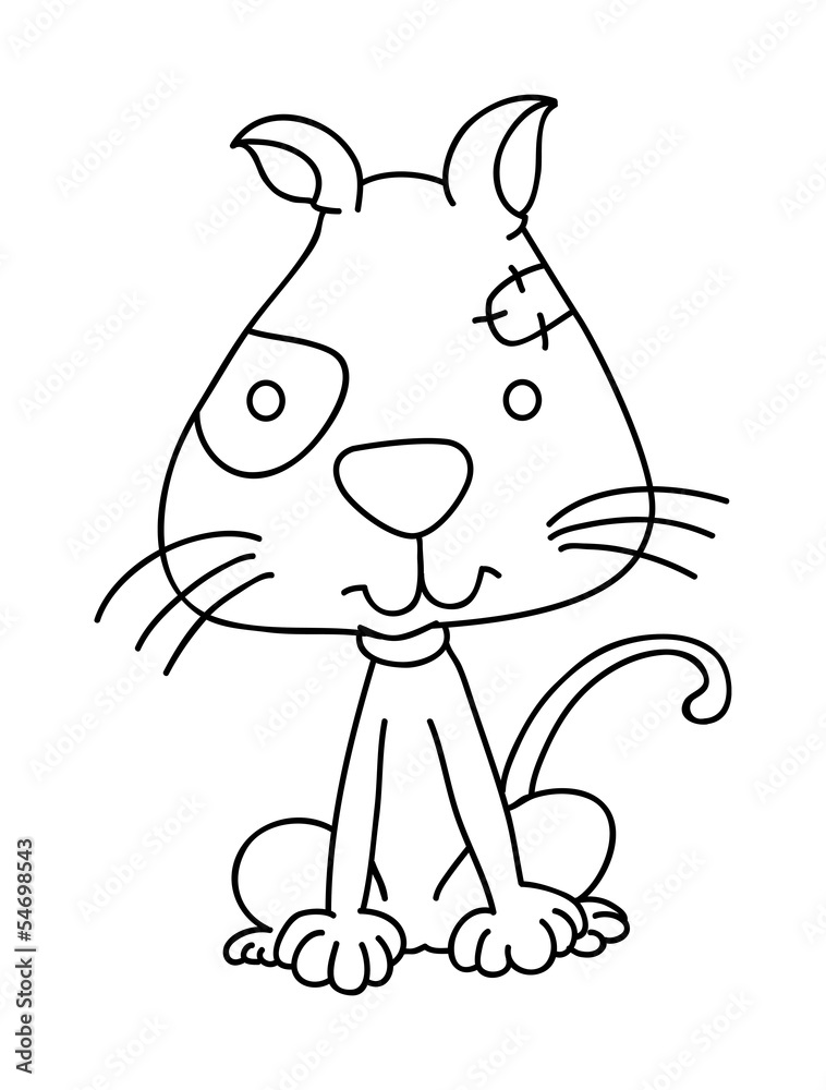 illustration of isolated hand drawn dog vector illustration of isolated hand drawn dog vector
