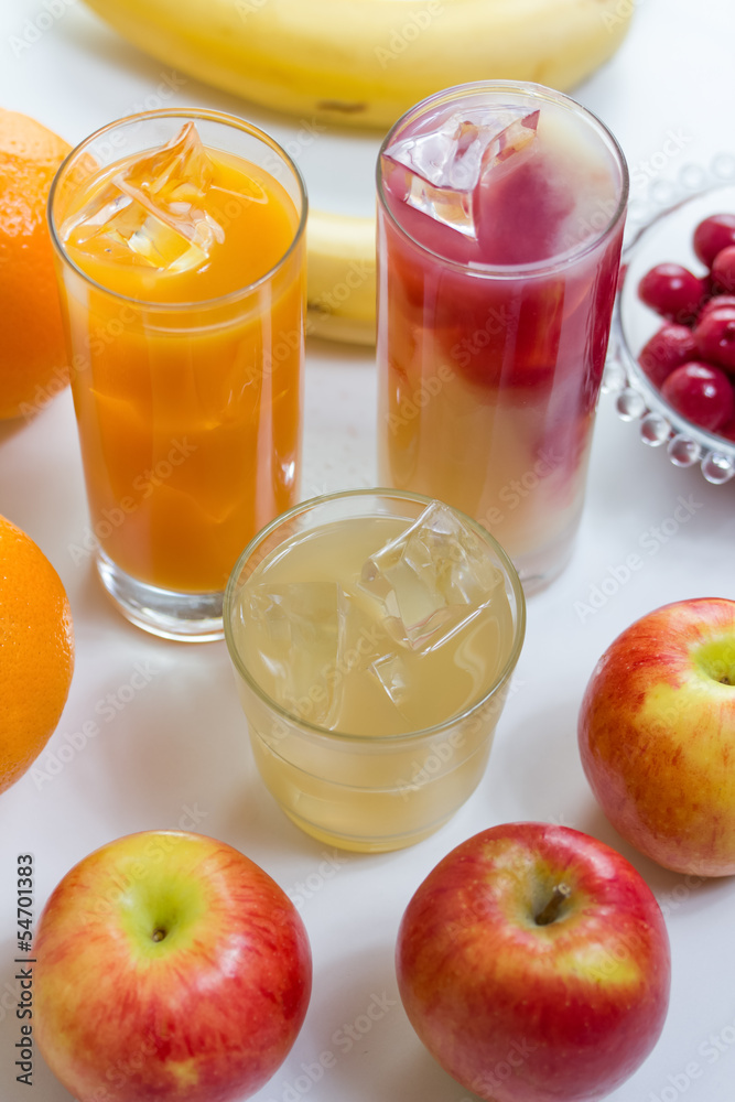 mixed fresh cold fruit juices mixed fresh cold fruit juices