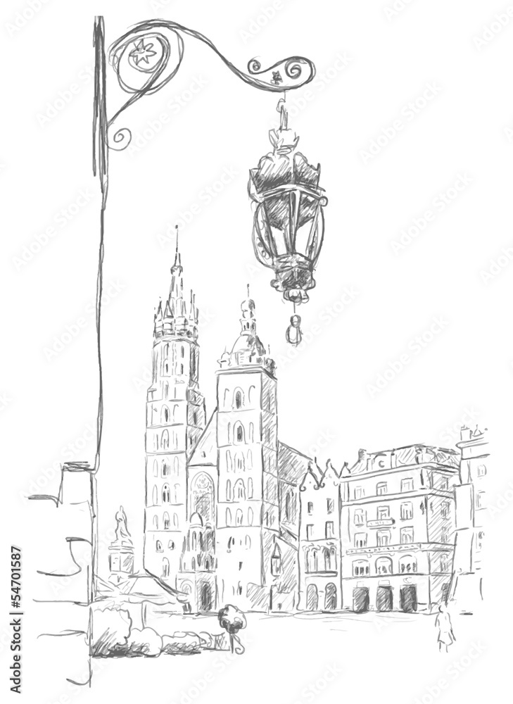 Obraz premium Krakau Rynek