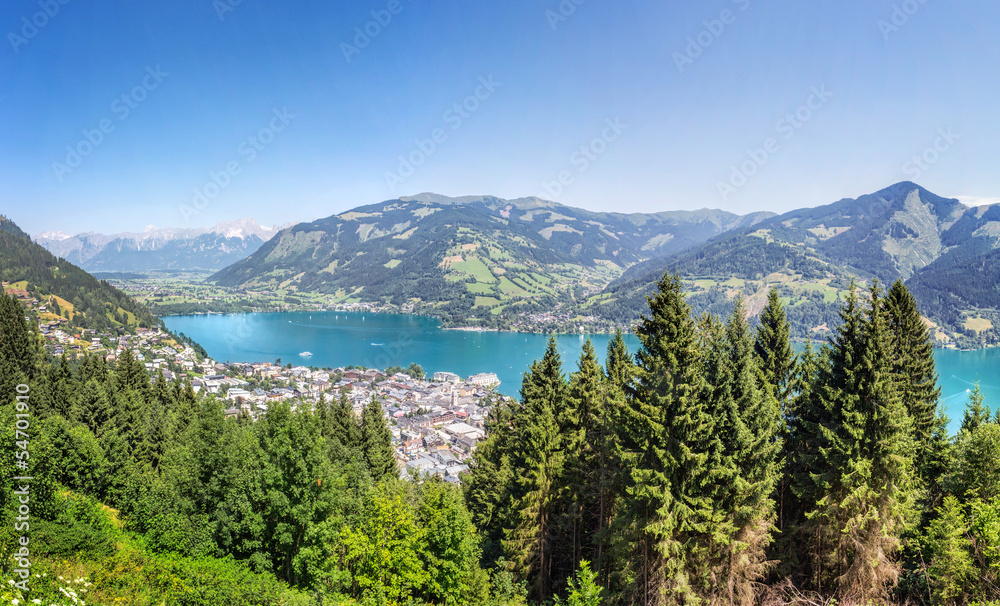 View over Zell am See, Austria View over Zell am See, Austria
