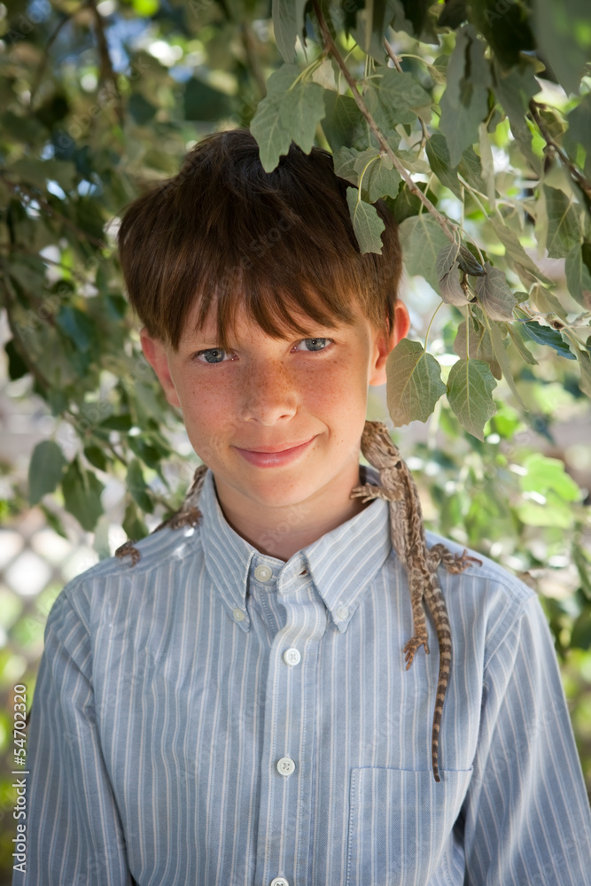 Portrait of a 10 year old boy
