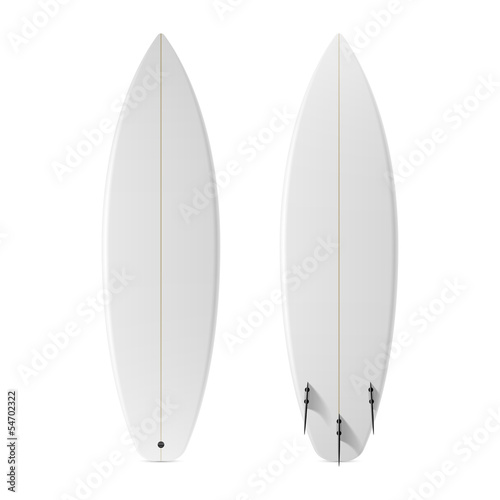Blank surfboard photo