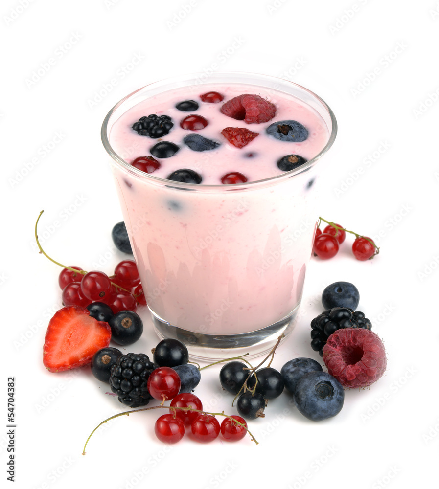 berry yogurt with berries berry yogurt with berries