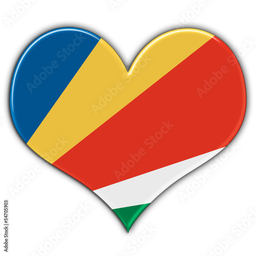 Free Download Coração com a bandeira das Seychelles - GFXLoad