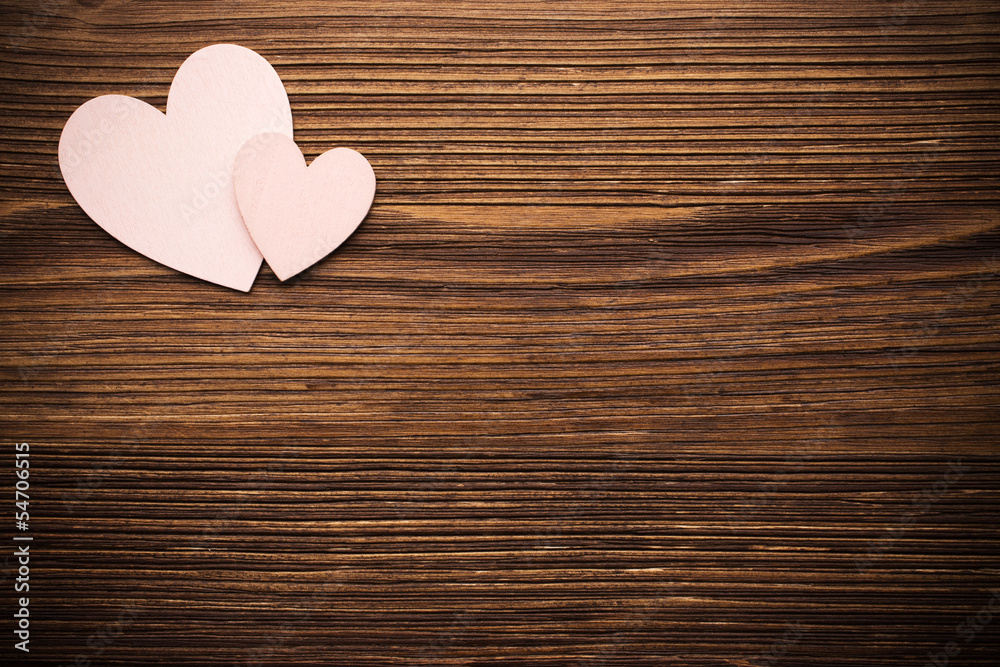 Wood hearts. Wood hearts.