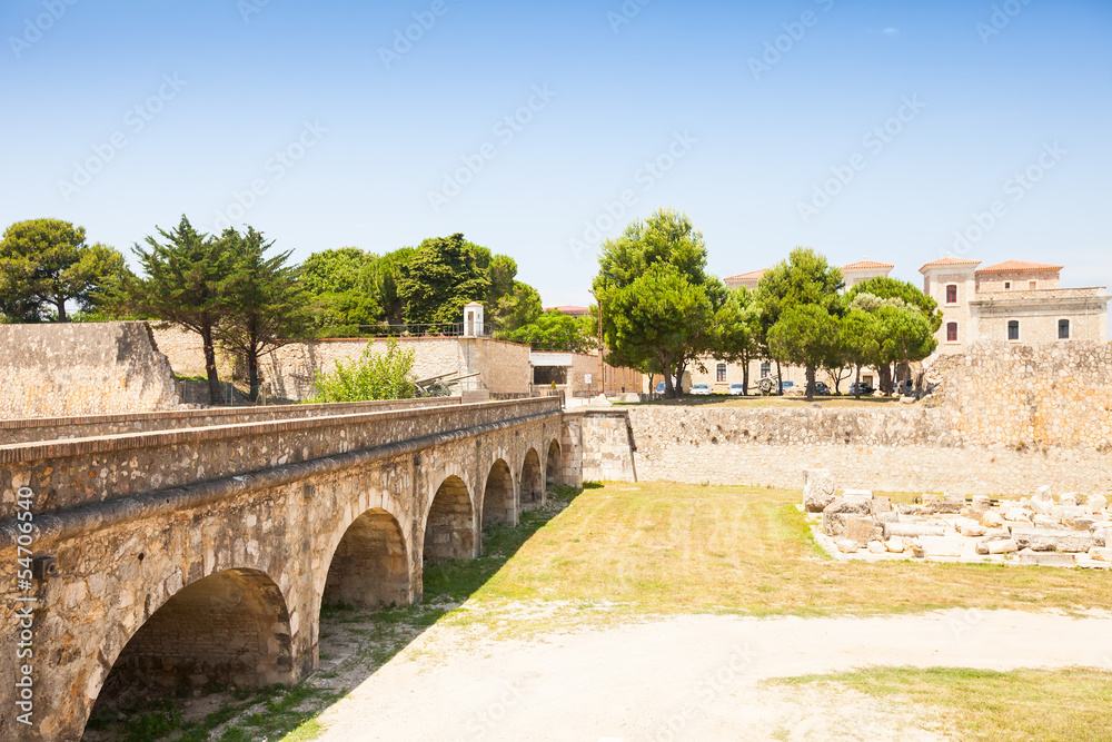 Bridge at Sant Ferran Castle in Figueres
