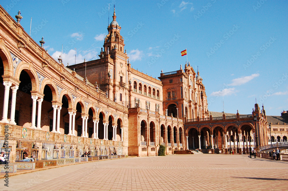 The Plaza de Espana in Seville - Spain