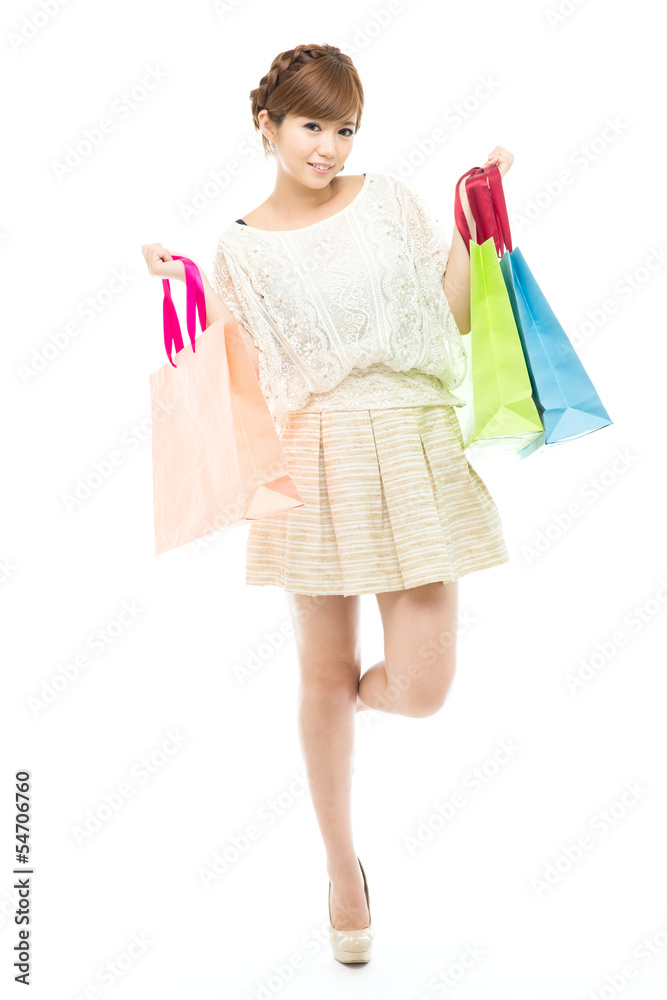買物をする女性 買物をする女性