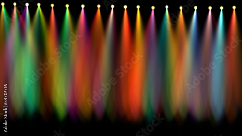 Colorful stage lights