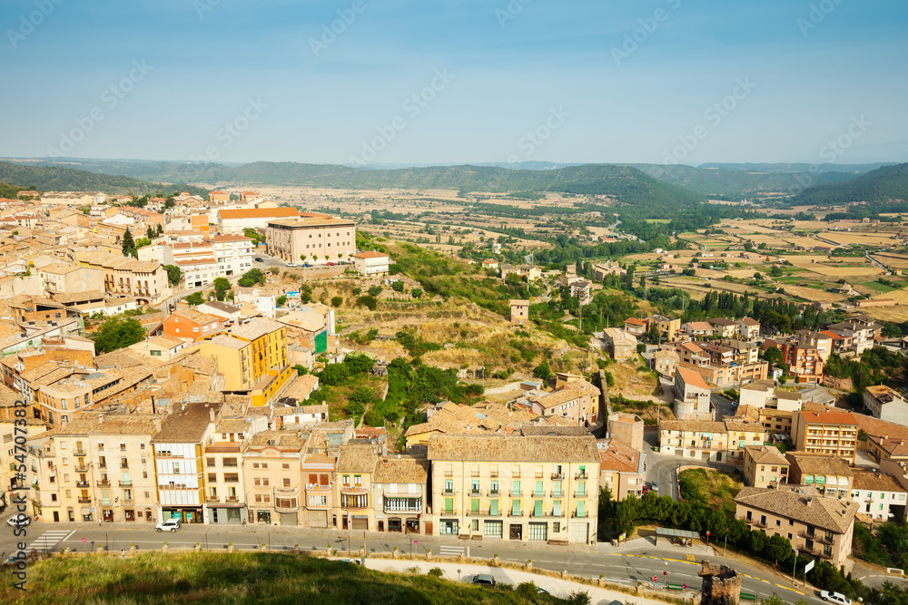 view of  Catalan town. Cardona