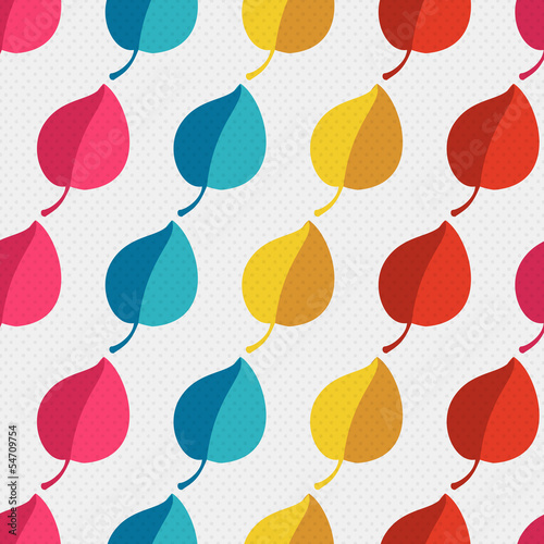 Autumn abstract vector seamless pattern. polka dot