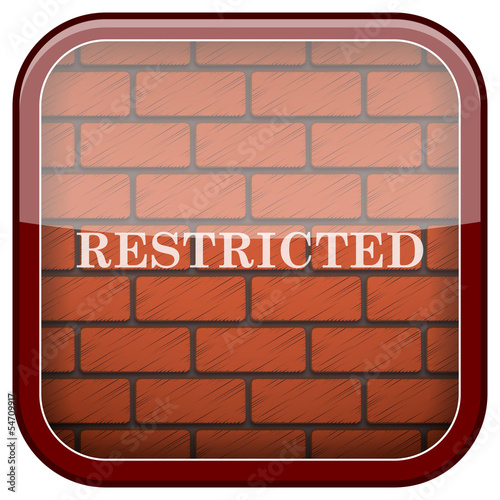 Bricks wall icon