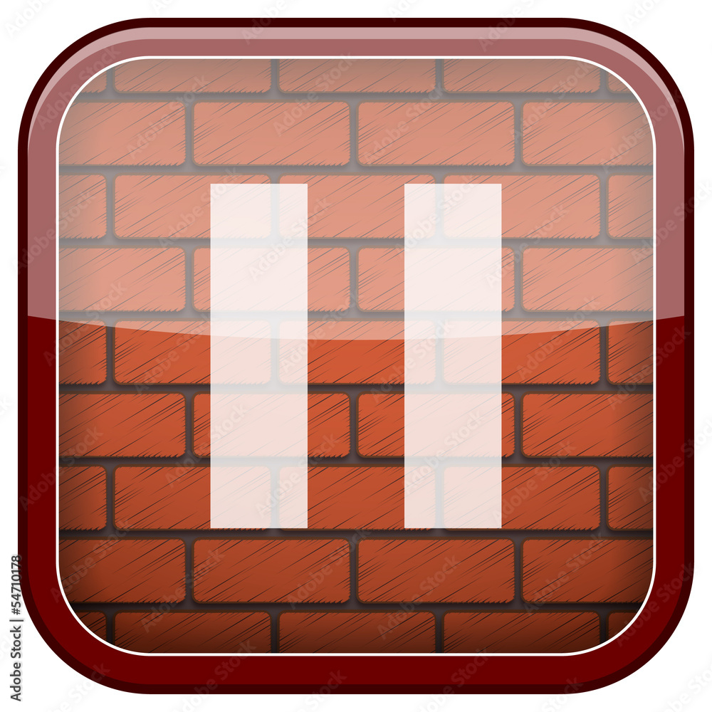 Bricks wall icon Bricks wall icon