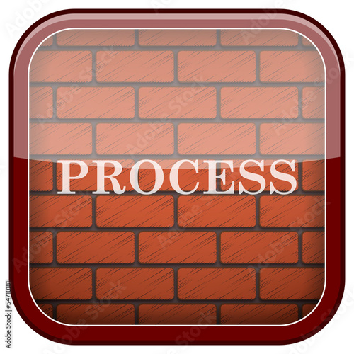 Bricks wall icon
