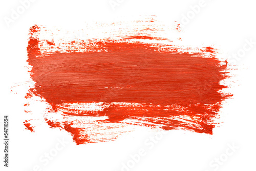 Red brush strokes