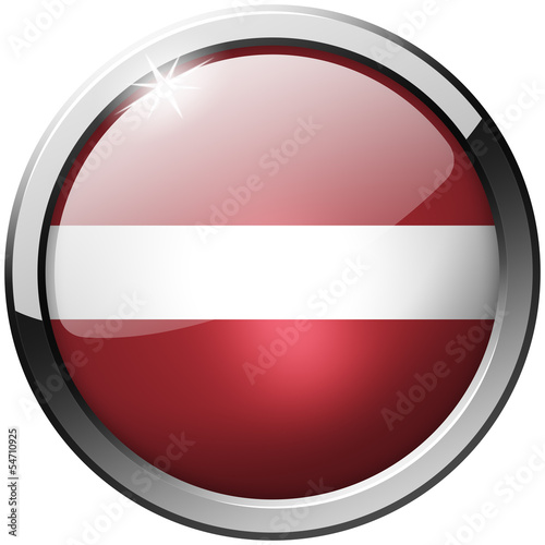 Free Download Latvia Round Metal Glass realistic button - GFXLoad